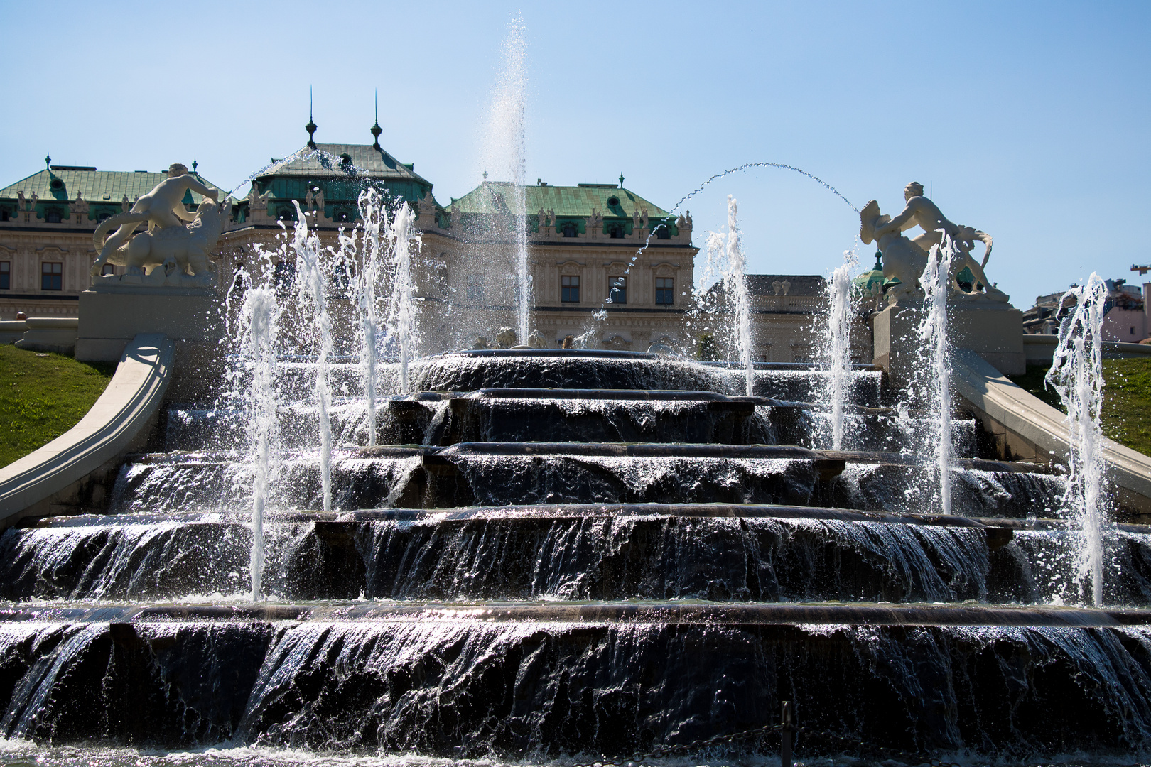 Brunnen Schloss Belvedere in Wien