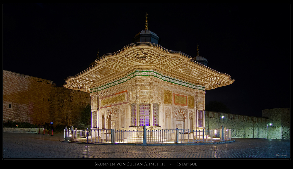 Brunnen von Sultan Ahmed III in Istanbul