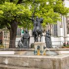 Brunnen vor dem Augsburger Dom