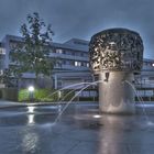 Brunnen vor dem Südharz-Krankenhaus in Nordhausen