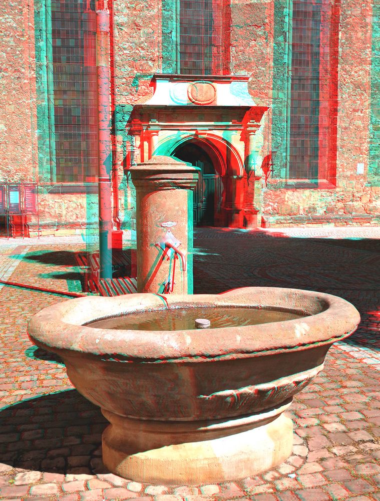 Brunnen vor der Augustinerkirche in Gotha