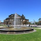 Brunnen vor Semperoper - Kurzzeitbelichtung