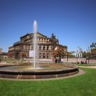 Brunnen vor Semperoper - Langzeitbelichtung