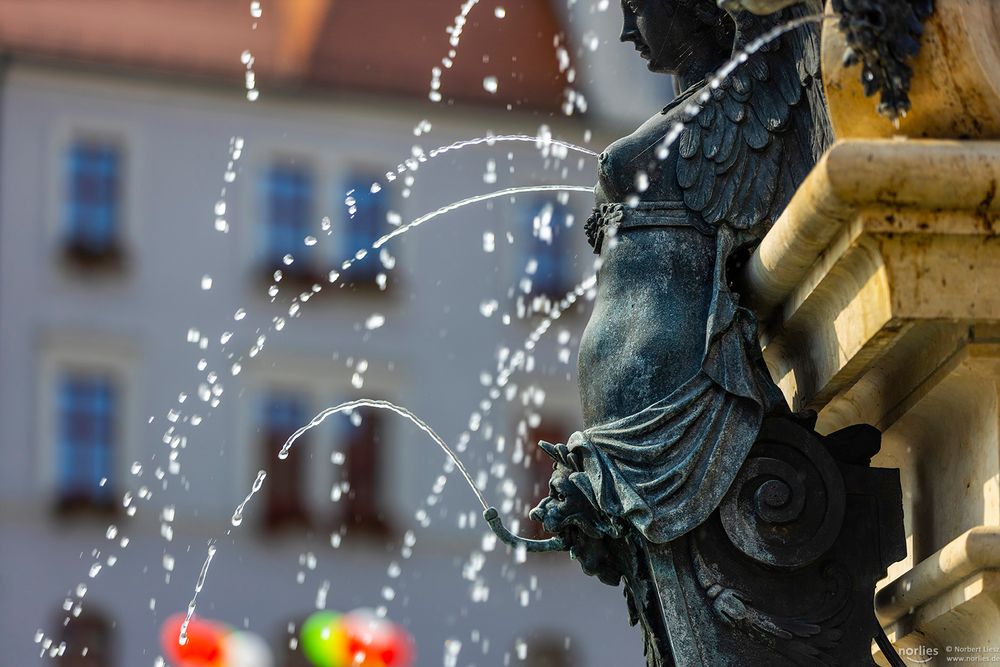 Brunnenfigur am Augustusbrunnen