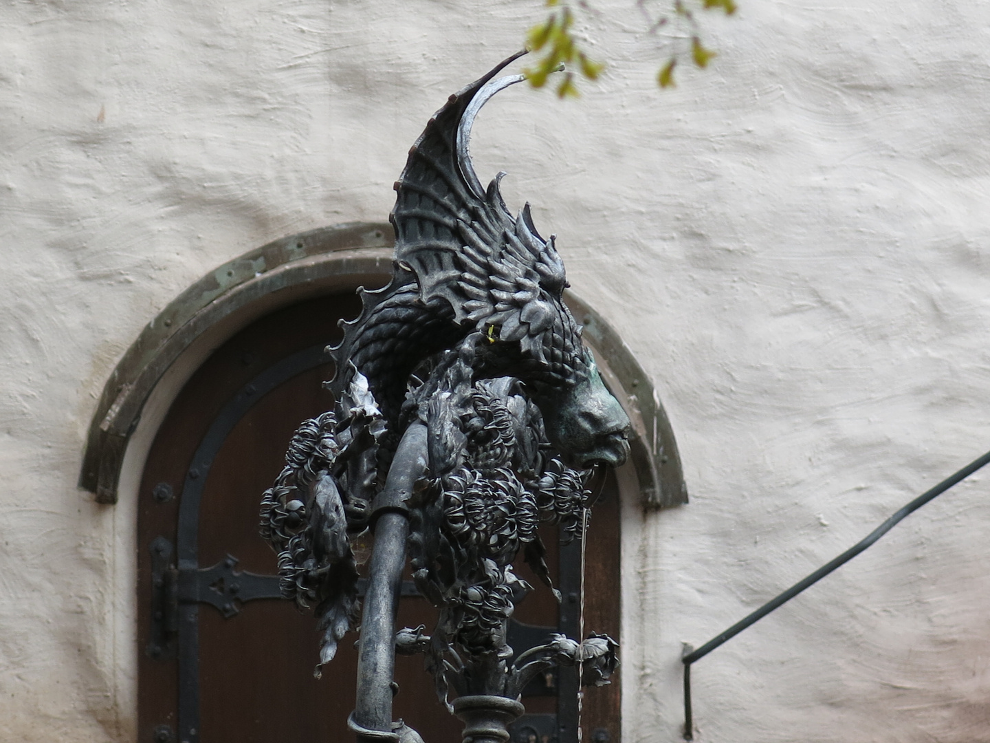 Brunnenfigur im Hof der Wartburg