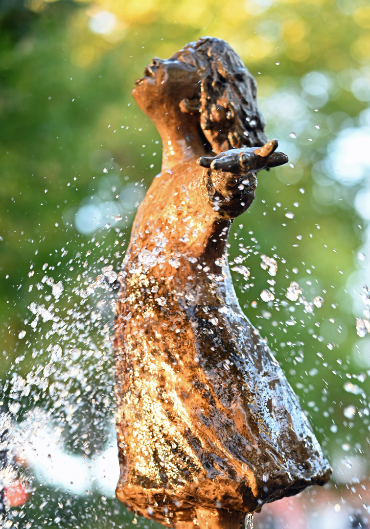 Brunnenfigur in Lüneburg