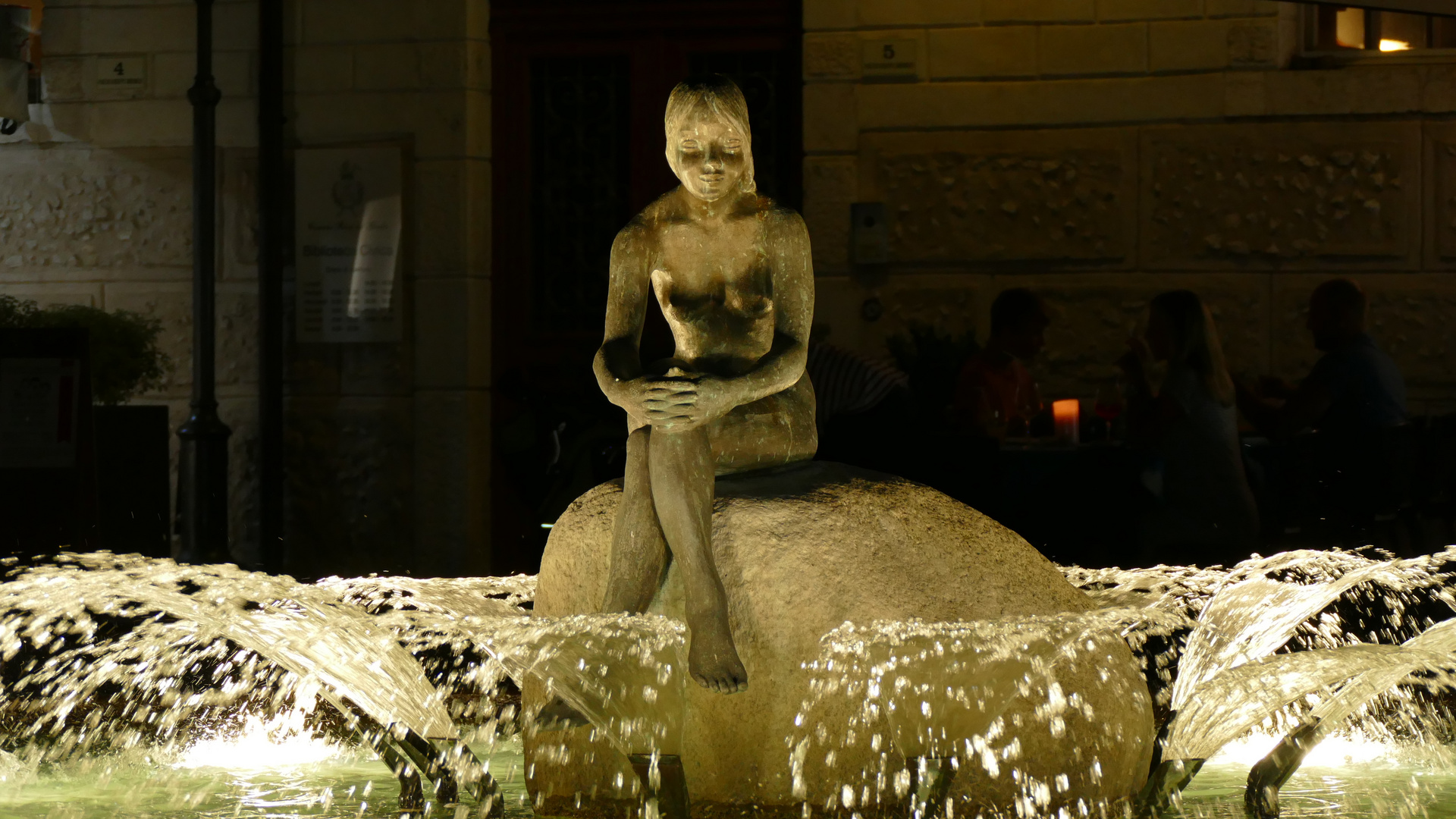 Brunnenfigur in Riva /Gardasee