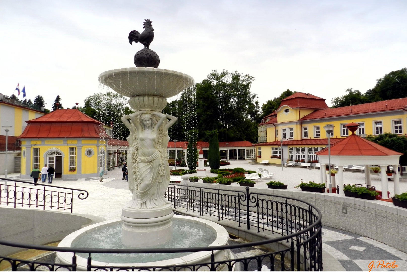 Brunnenplatz in Bad Liebwerda