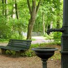 Brunnensäule im Siebentischwald in Augsburg