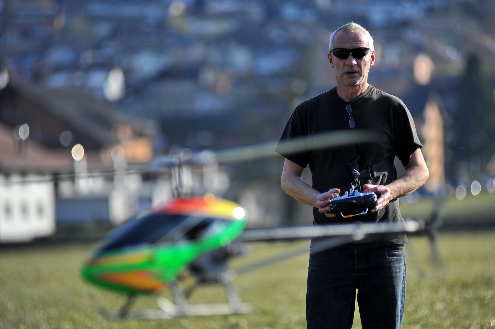 Bruno mit RC Heli