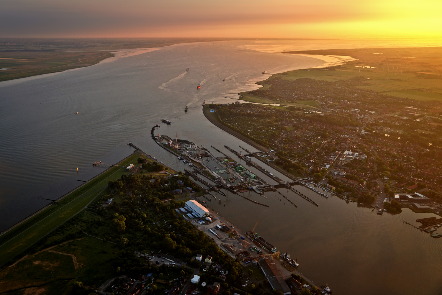 Brunsbüttel sunset