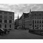 Brunswick " Blick zum neuen Rathaus, am Morgen "