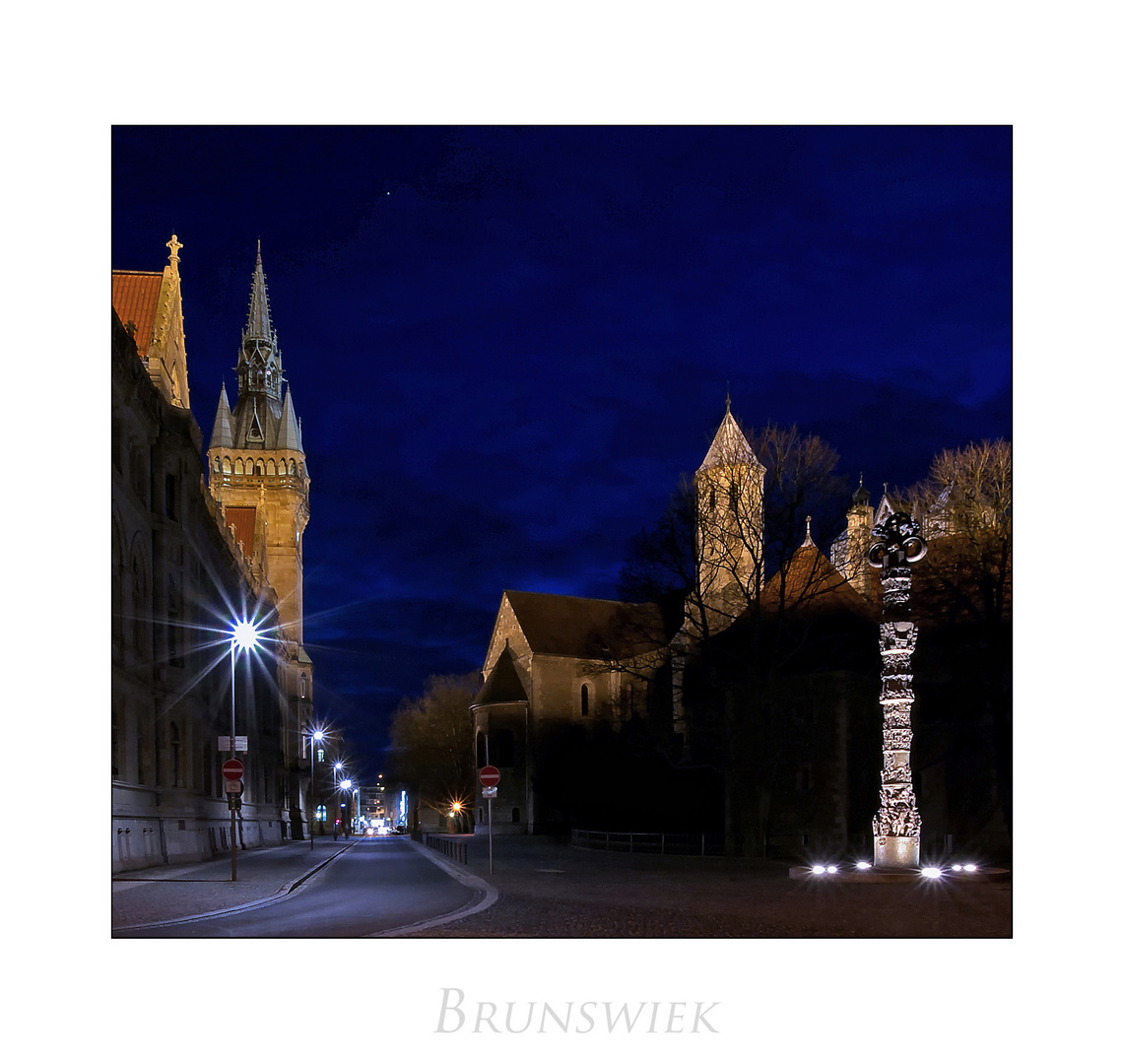 Brunswick " mit Blick zum Rathausturm... "