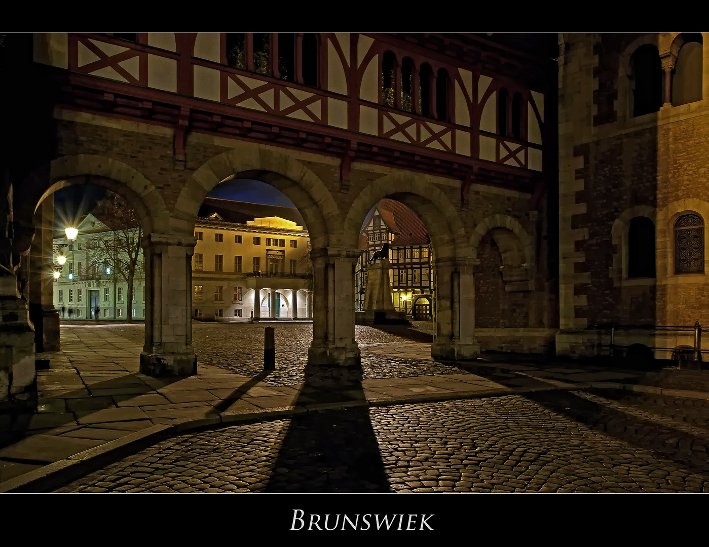 Brunswiek " die Stadt des Heinrichs des Löwen, bei Nacht...."