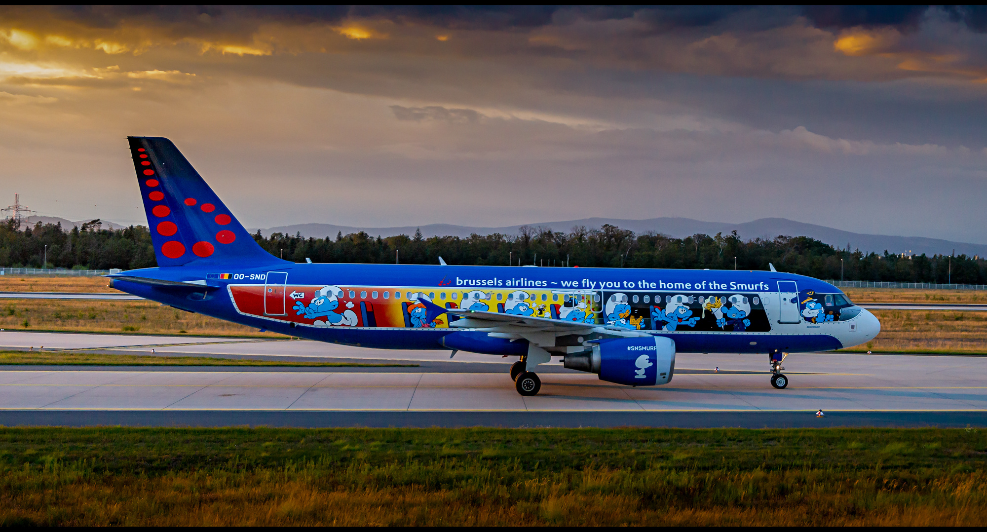 Brussels Airlines (The Smurfs Livery), Airbus A320-214