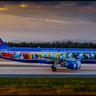 Brussels Airlines (The Smurfs Livery), Airbus A320-214