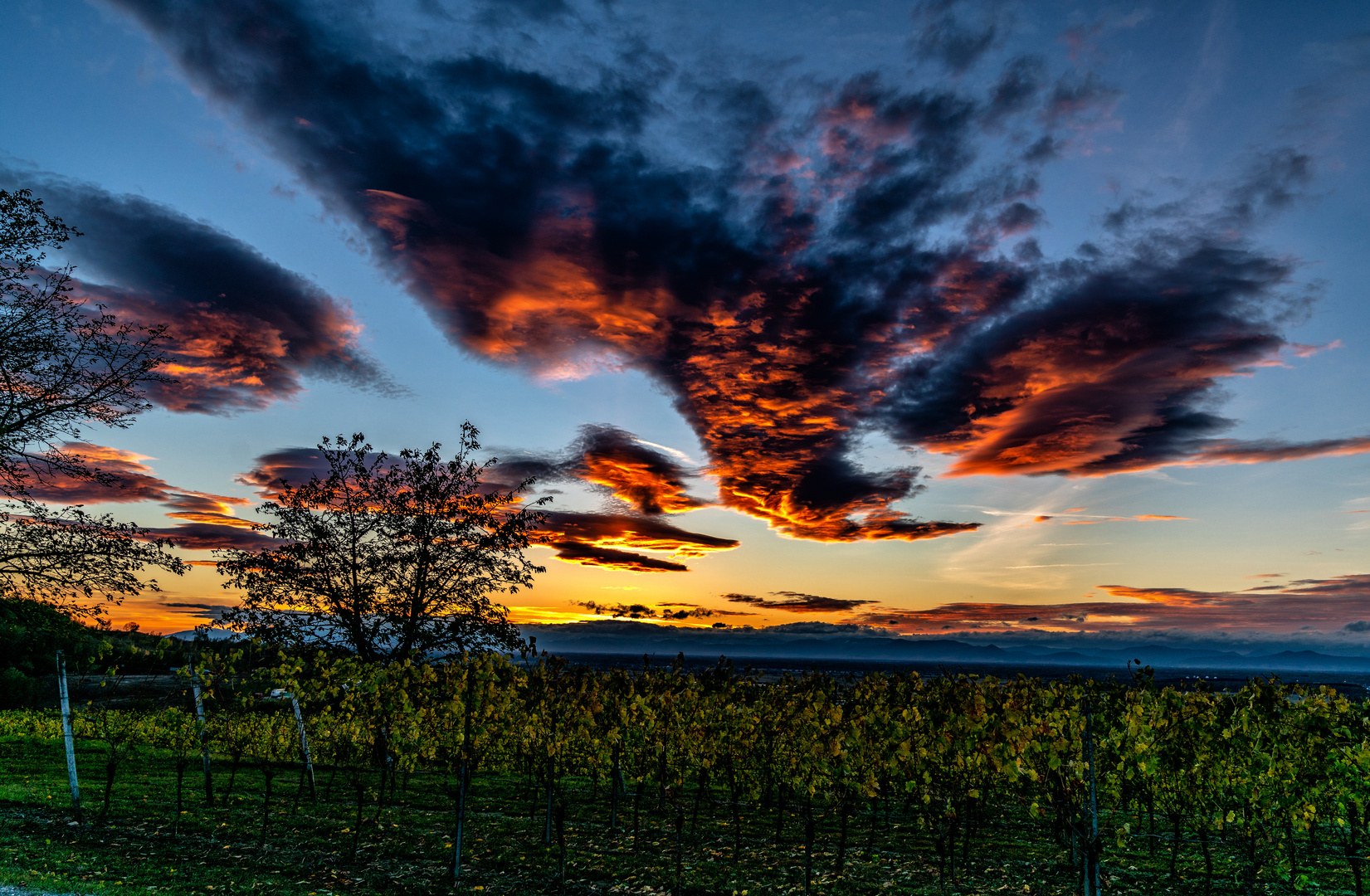 Brutale Wolkenformation nach Schlechtwetterfront