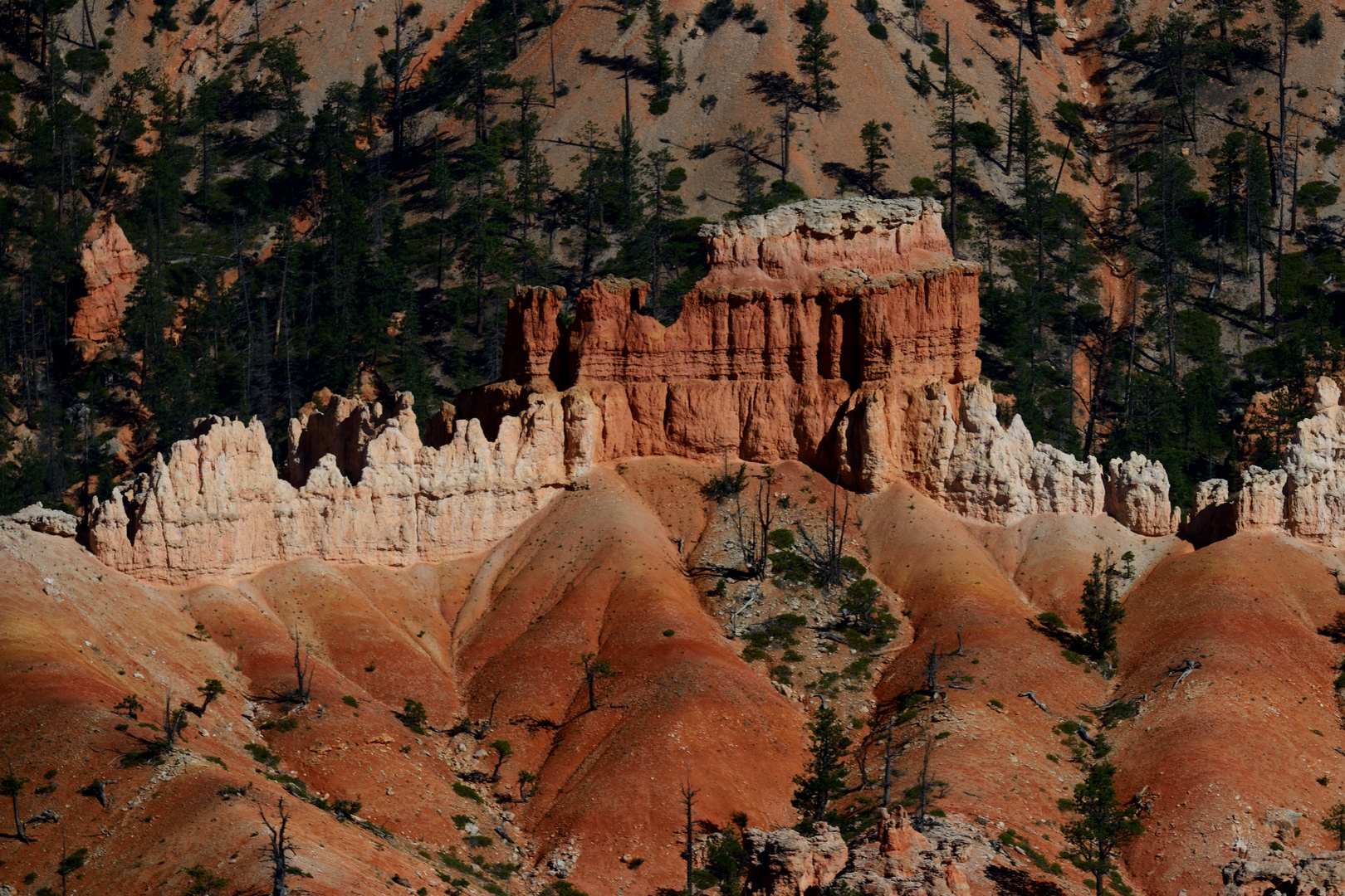 Bryce am Abend mit Felsenschloss