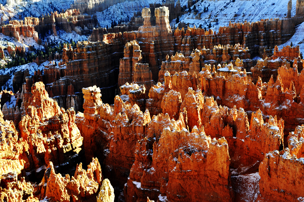 bryce canyon mit puderzucker