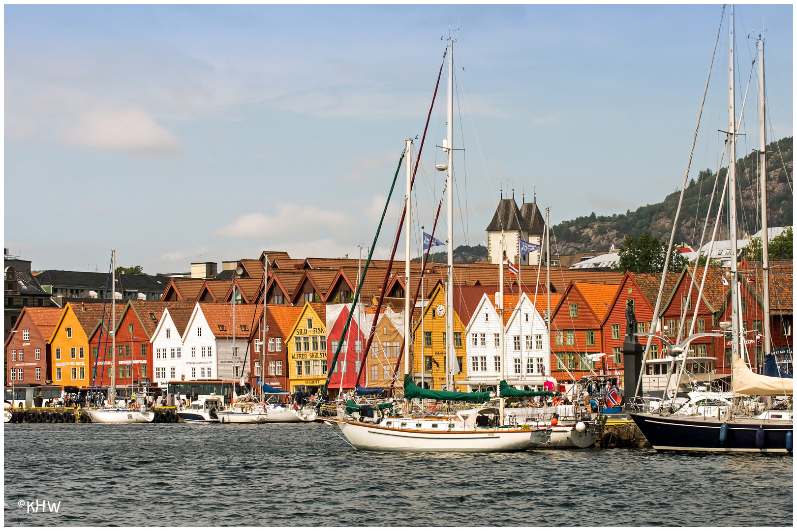 Bryggen in Bergen (Norwegen)