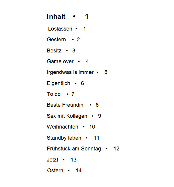 BS 1 -  Inhalt Seite 1