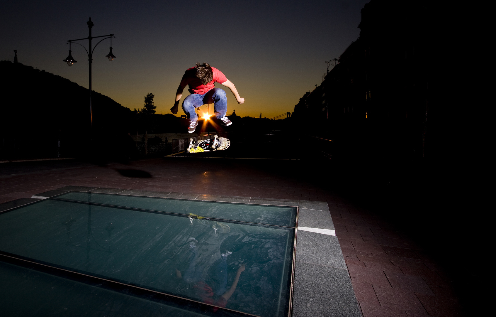 bs kickflip sunset