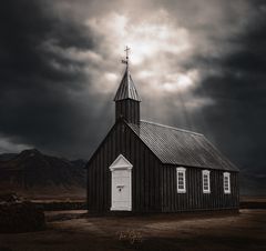 Búðakirkja - black church iceland