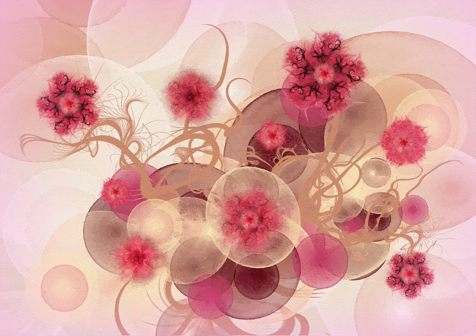 Bubble Blossoms Foto & Bild abstraktes, bearbeitungs techniken, farben Bilder auf