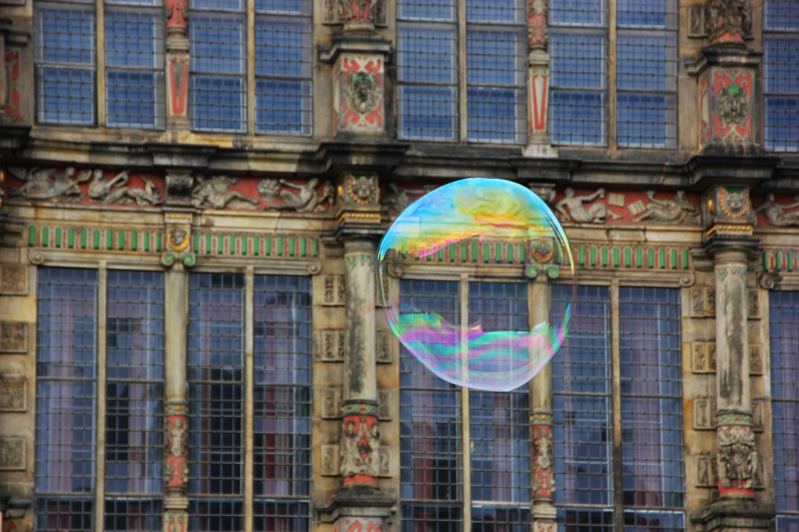 bubble life or glass facade