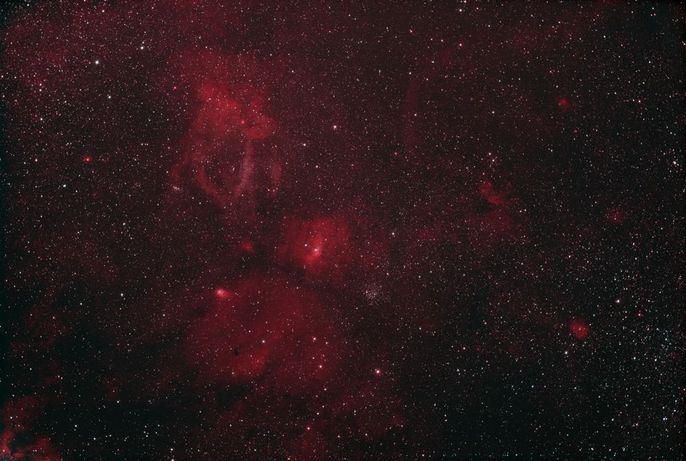 Bubble-Nebel (NGC 7635) und Umgebung/ Bi-Color-Astrobild mit ZWO ASI 6200 MM-Pro