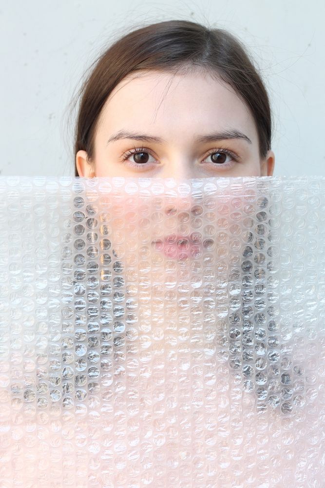 bubble wrapped Foto & Bild erwachsene menschen, portrait, portrait
