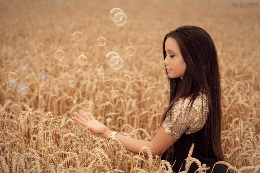 Bubbles im Kornfeld