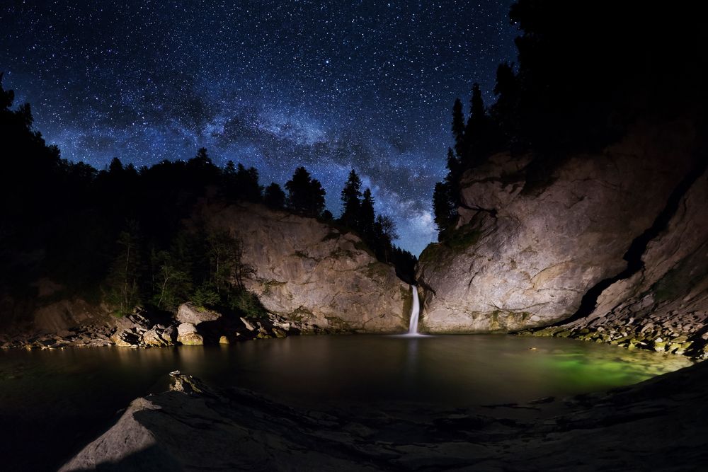 || Buchenegger Wasserfall - Aufgang der Milchstrasse ||