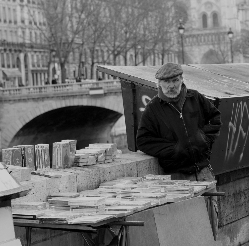 Buchhändler in Paris