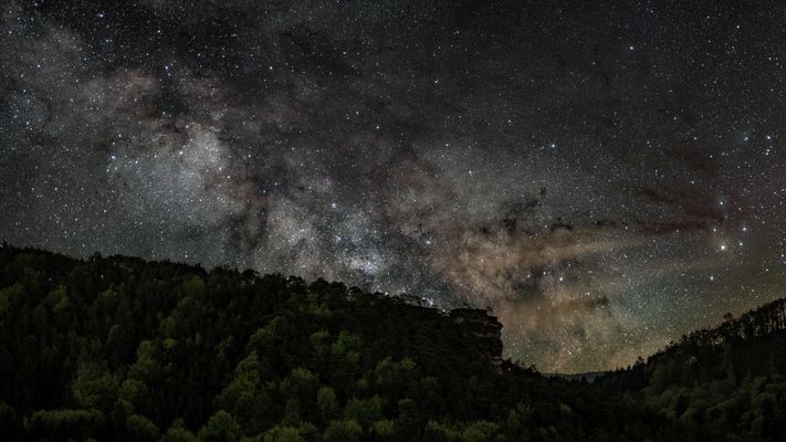 Buchkammerfelsen mit Milchstraße