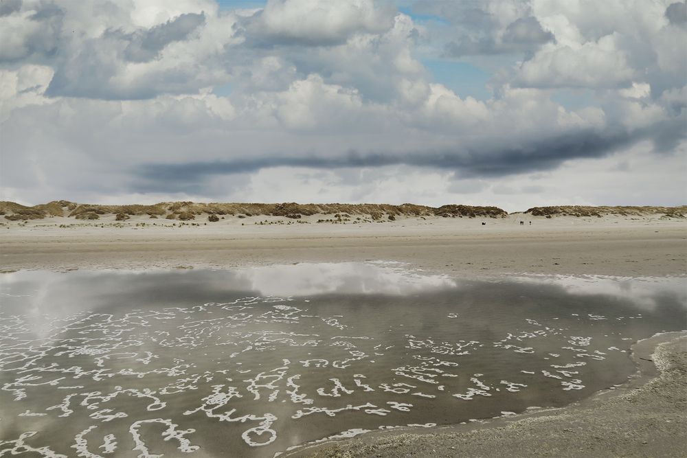 Buchstabensuppe am Texelstrand