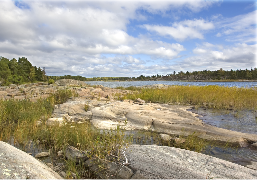 Bucht am Vänernsee in Schweden