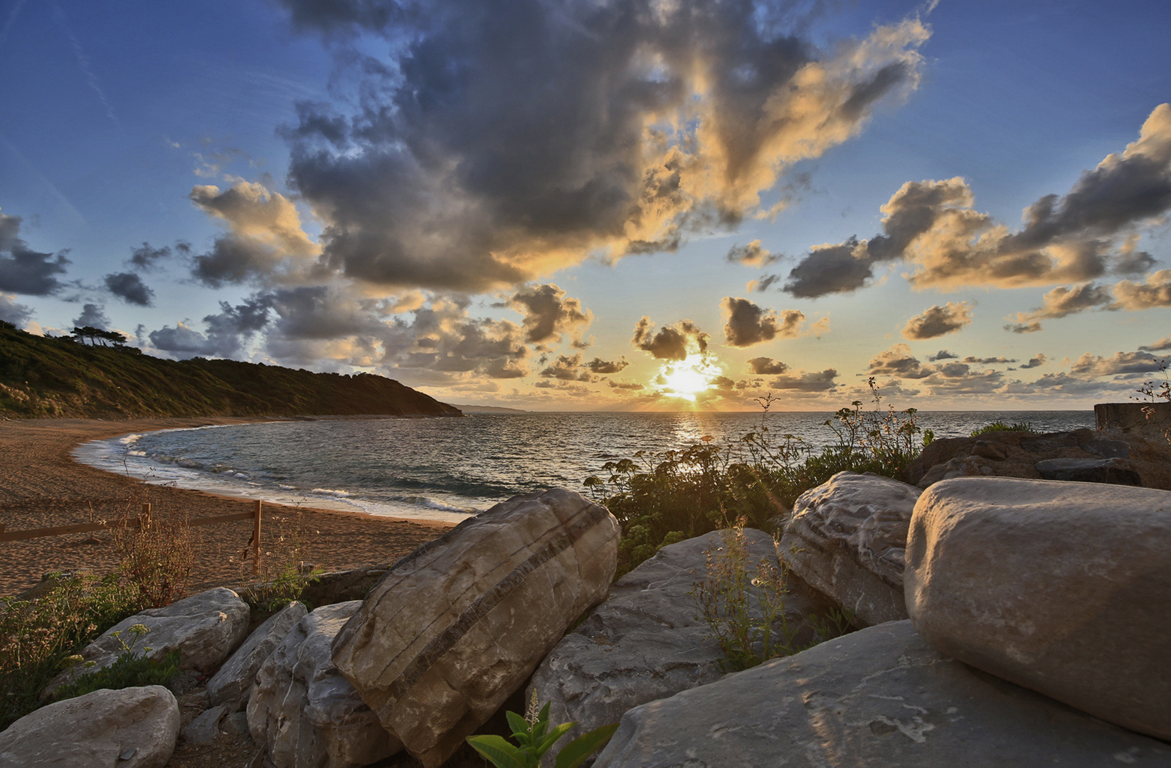 Bucht im Abendlicht