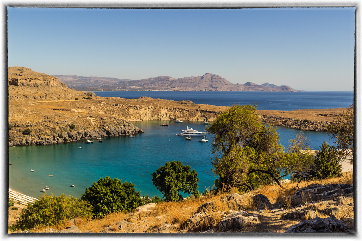 Bucht in Lindos/ Insel Rhodos