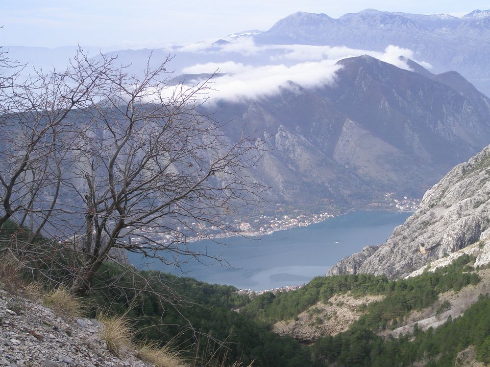 Bucht von Kotor Blick auf Mur