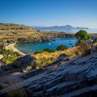 Bucht von Lindos am frühen Morgen