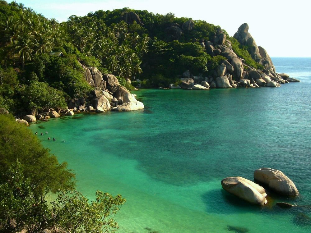 Bucht zum Tauchen auf der Insel Ko Tao.