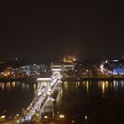 Budapest at Night II - Kettenbrücke mit Basilika im Hintergrund