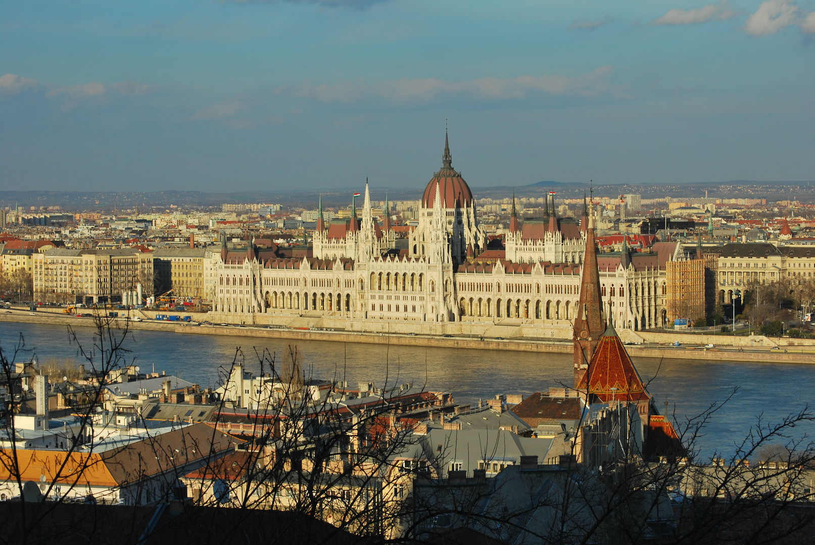 Budapest Blick auf die Donau und Stadt