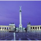 Budapest - Heldenplatz zur blauen Stunde