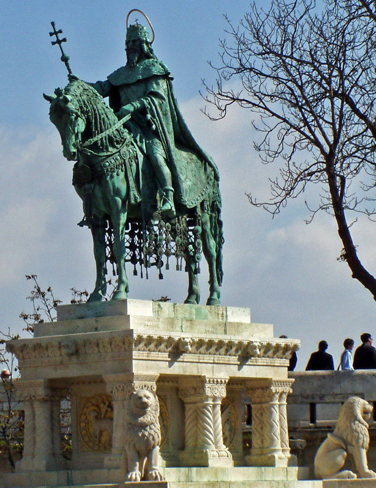 Budapest - Hl. Stefan in der Fischer-Bastei