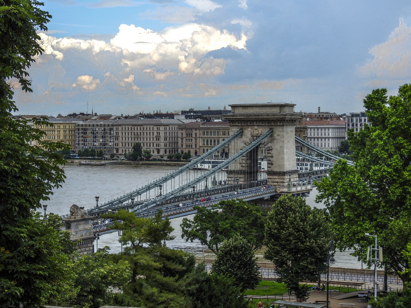 Budapest Kettenbrücke Hauptstadt Ungarn