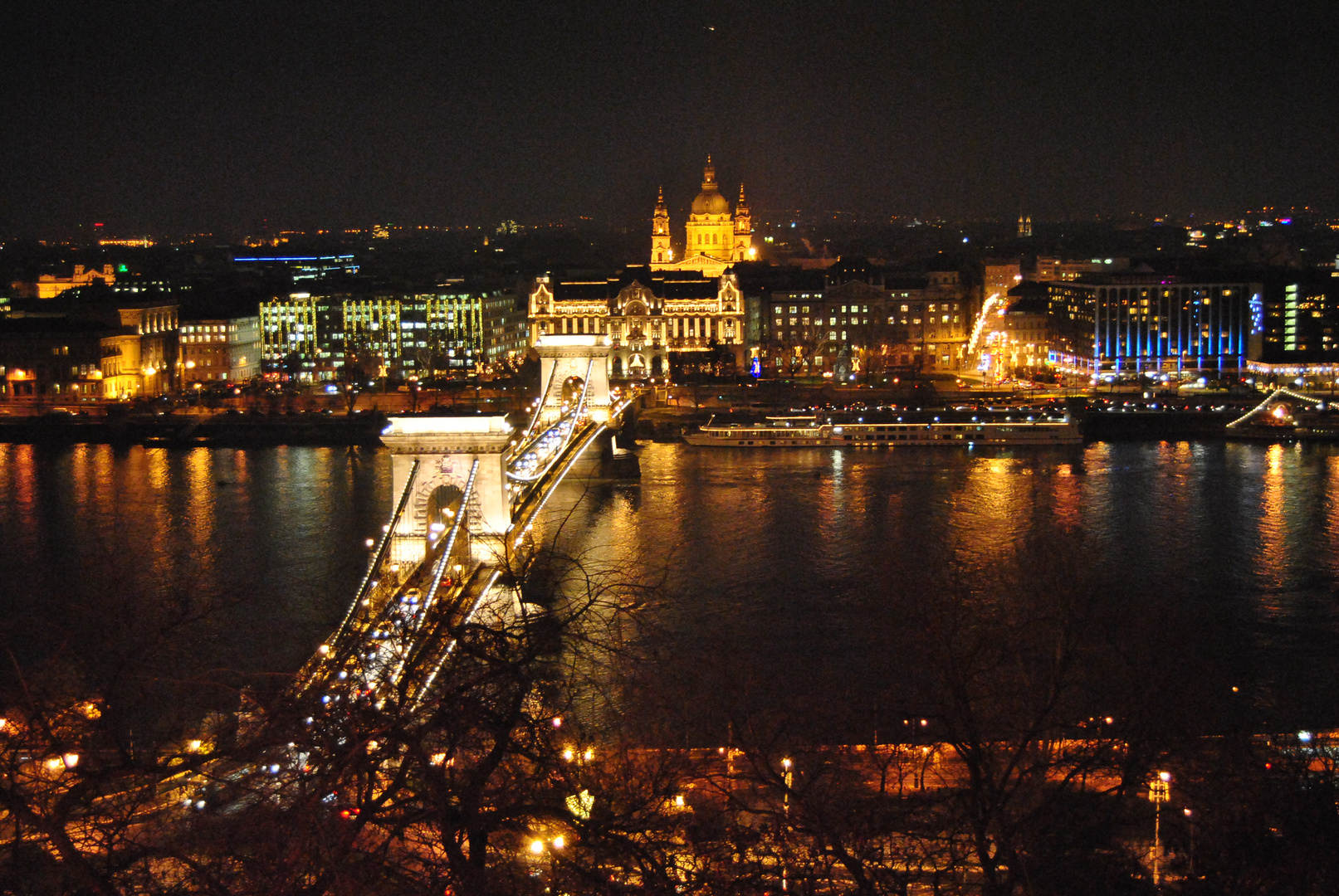 Budapest, notturno dal castello