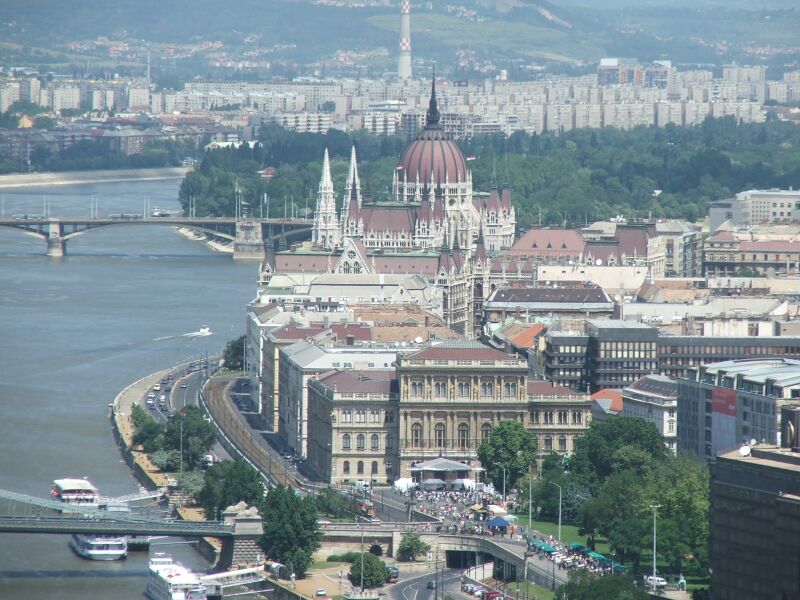 Budapest - Panorama with the hungarian Parlament