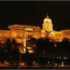 Budapest, Schlossberg mit Palast bei Nacht